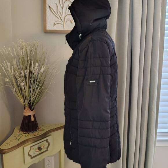 Calvin Klein Jacket Black - Water Resistant- Cold Weather - Medium - Picture 4 of 9